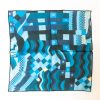 Abstract Silk Pocket Square - NavyBlue