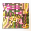 Abstract Silk Pocket Square - PinkGreen