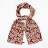 Mono paisley silk scarf - Wine